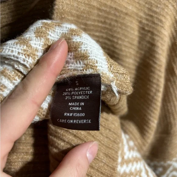 Tan Aztec Stretchy Cardigan - Picture 6 of 6